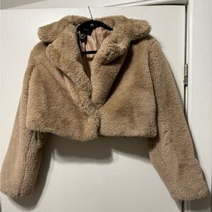 Forever21 Faux Fur Cropped Jacket